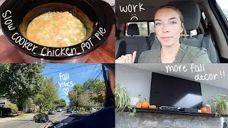 WEEKLY VLOG // busy work week, trying the adult happy meal, more fall decor, + fall recipes at home