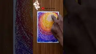 Oil Pastel Drawing 🥰 / Beautiful Scenery Drawing / #shorts #art