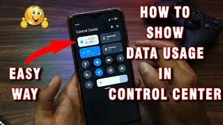 Show Data Usage Icon in MIUI 12 Control Center - Data Usage Setting MIUI 12