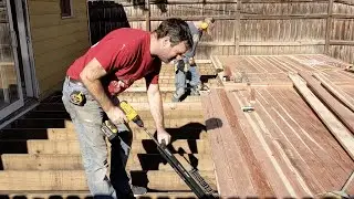 Resurfacing A Redwood Deck Using A Hidden Fastener System