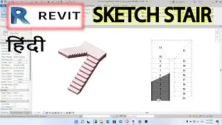 HOW TO SKETCH STAIR IN REVIT | Revit Create Stairs by Sketching Boundary and Riser Lines
