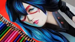 Drawing with Doms colour pencils