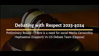 Preliminary Hephaestus Vs Lis Debate Team