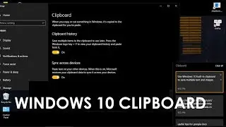 Use Windows 10 built-in clipboard to save multiple text and images