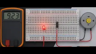 DC Motor & LED Control Breadboard Project | 9V Power Supply | Simple Electronics Experiment”