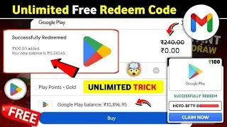 100% Live - Free Redeem Code Today | Free Google Play Redeem Code | How To Get Free Redeem Code |