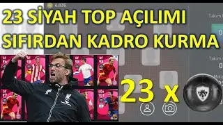 23 SİYAH TOP AÇILIMI İLE SIFIRDAN KADRO KURMA (Pes 2021 Mobile) Efootball Konami