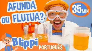 Blippi Brinca de Afunda ou Flutua com Frutas! | Melhores Episódios do Blippi! | Vídeos Educativos