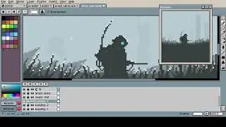 Pixel Time-lapse # 2 -Sci-fi Landscape