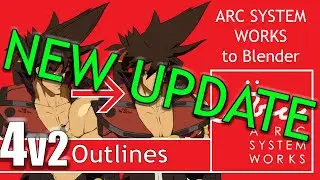 Arc System Works to Blender Guide | #4v2 - Creating Outlines [UPDATED]