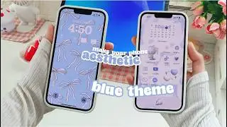 iOS 17 & ANDROID CUSTOMIZATION 💌 custom iphone theme, widgets, icons tutorial 🫐 CUSTOMIZE WITH ME ☁️