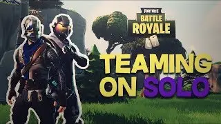 OMG I Teamed With A Random Player On Fortnite Battle Royal Crazy 1v1 For Victory Royal!!