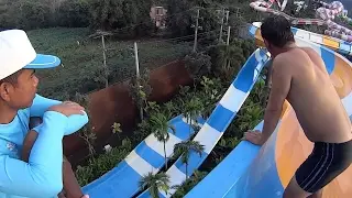 Scary Boomerang Water Slide at Scenical World Khao Yai