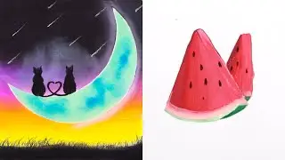 10 Cool Drawing Tricks For Beginners || Tutorial Drawing