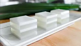 Coconut Jelly Duo Recipe วุ้นกะทิ - Hot Thai Kitchen!