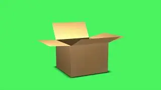 3D BOX Folding Animation Green Screen