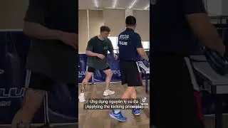 How to Shift Weight When Doing Forehand Topspin Against Backspin #TiLongClub #bóngbàn #tabletennis