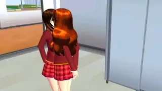 I kissed my Classmate 😗🔥 Lesbian Kiss Girl X Girl | Sakura School Simulator Love story