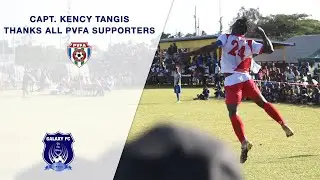 Captain Kency Tangis thanks all PVFA supporters throughout the season.