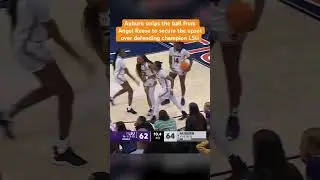 Auburn strips the ball from Angel Reese to secure the upset over defending champion LSU. 