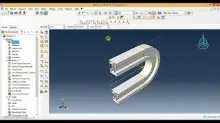 Abaqus Basic Tutorial - How to Create  Shell Sweep in Abaqus