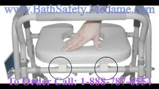 Drop-Arm Bedside Commode for your Loved Ones