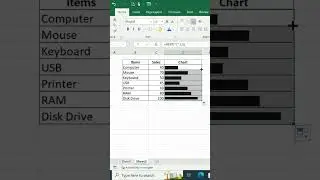 Create progress bar #exceltricks #exceltips