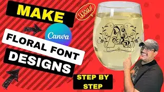 MAKE FLORAL FONT DESIGNS STEP BY STEP