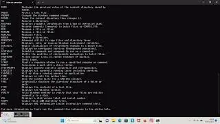 windows11 cmd help