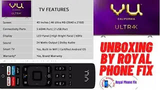 VU 43 inch 4K UHD led tv
