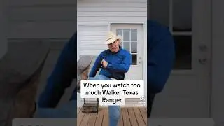 When you watch too much Walker Texas Ranger with your dad. #funny #walkertexasranger #actionmovie