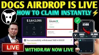 HOW TO CLAIM DOGS AIRDROP LIVE | STEP BY STEP EXPLAINED HOW TO WITHDRAW DOGS|HOW TO SELL DOGS TOKENS
