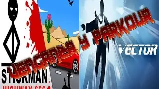 Venganza y parkour- Stickman highway 666/Vector