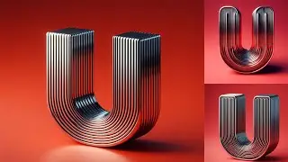 Generate 3D Font Typography in Seconds for FREE🤑#3dtypography #video THELOGOSTATION