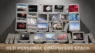 Old Personal Computers Stack After Effects Template Download
