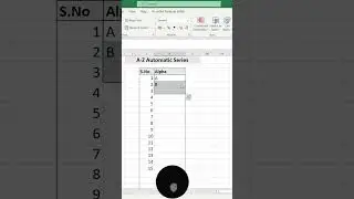 Amazing Trick For Alphabets in Sequence In Excel | 