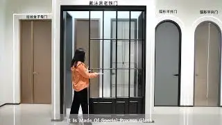 【Instime】Customized High Security Simple Design sliding door protection shutter Bi-fold Doors