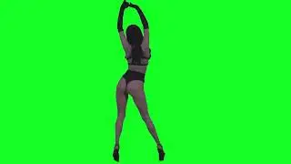 Футаж девушка танцует