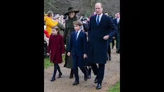The Royal Family have gathered for the traditional Christmas morning church service👑👑👑