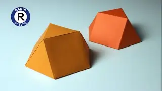 HOW TO MAKE A PAPER TRIANGULAR CUPOLA? PAPER TRIANGULAR CUPOLA. 