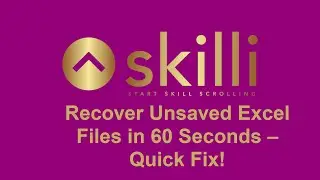 Recover Unsaved Excel Files in 60 Seconds   Quick Fix!