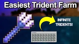 EASIEST Minecraft Trident Farm 1.21 (GET Unlimited TRIDENT) | Drowned Farm