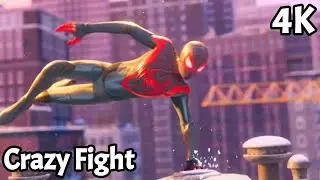 SPIDER-MAN SHOWING HIS SKILLS | FIGHTING AGAINST SOLDIERS | 4K ULTRA HD | MILES MORALES