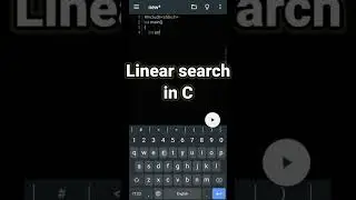 linear searching in C#programming #shorts