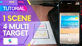 Spark AR Tutorial - 4 multi target tracker to create 1 animate scene