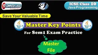 Master key Points file for computer exam icse class 10 | YP Computer Classes