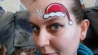maquillage rapide tuque de père-noel !