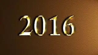 الكتابة الذهبية بالفوتوشوب : Photoshop tutorials