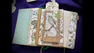 Altered Book Journal Flip Through - The English Garden