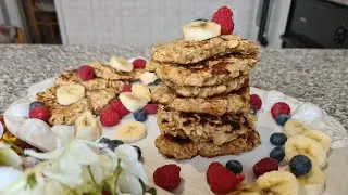 Oat flakes and bananas